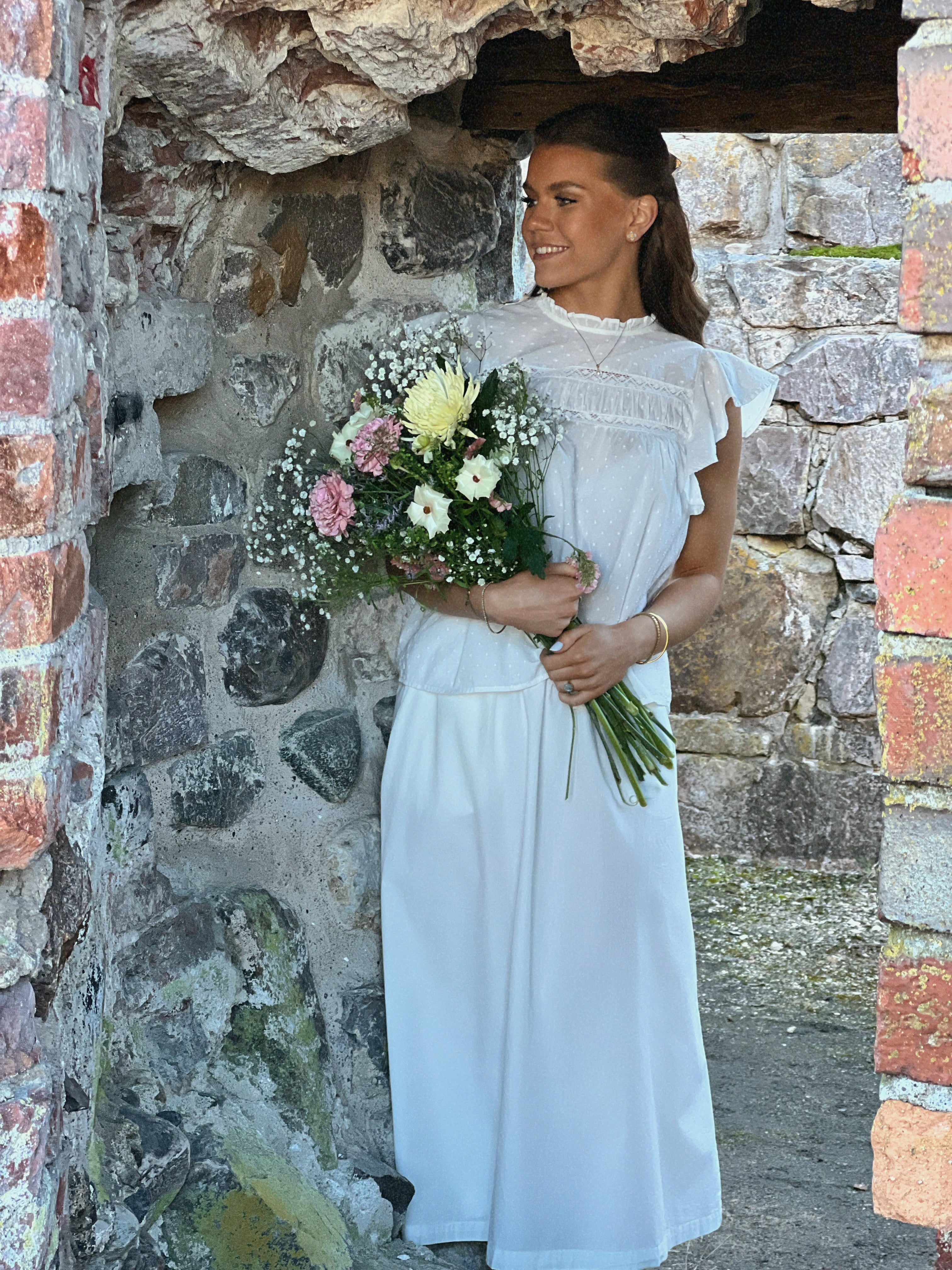 VMCHARLOTTE Long Skirt - Snow White